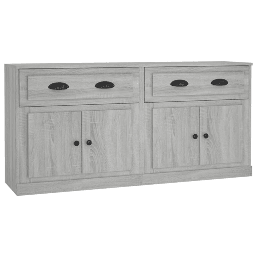 Aparadores - Bufetes - Móveis de apoio 2 pcs derivados de madeira cinzento sonoma pt5095