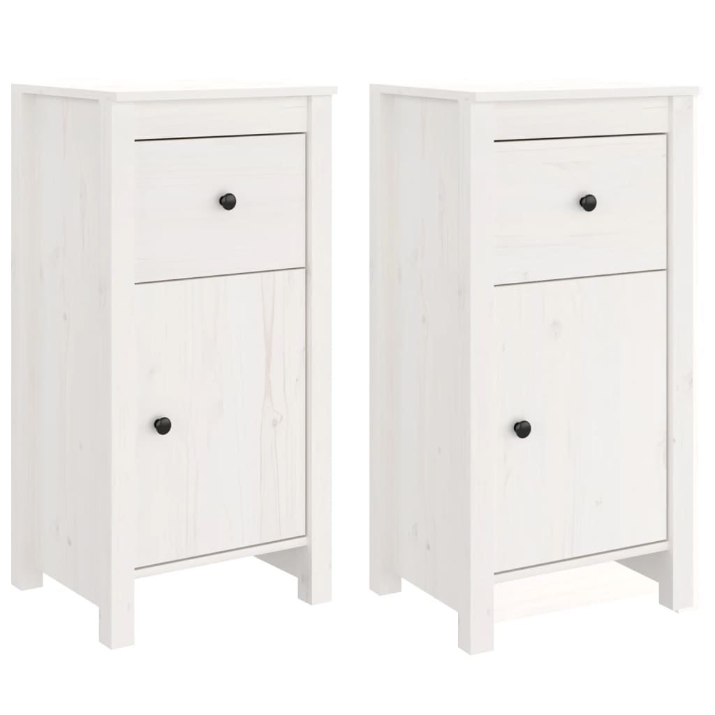 Aparador - Mueble de almacenamiento 2 uds 40 Blanco