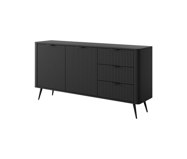 Aparador lante 163x38x81 negro