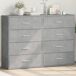 Aparador - Mueble de almacenamiento 2 uds 60 Aparador - Mueble de almacenamiento 2 uds 60 Blanco