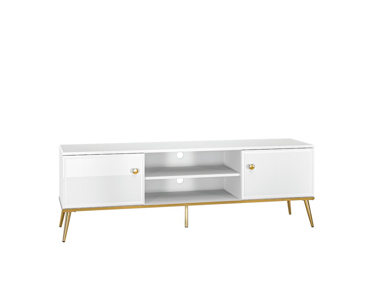 Mueble de tv goldin 160x40x53 blanco