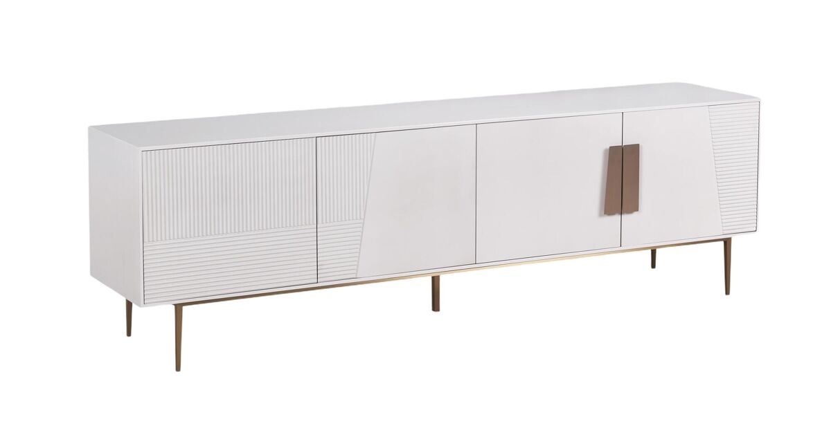Mueble de tv stilig 200x40x60 blanco