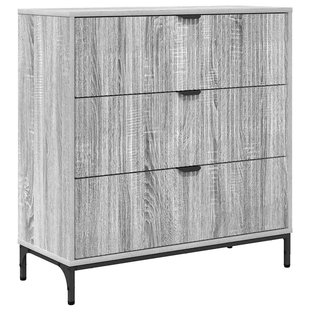 Aparador - Mueble de almacenamiento 79 Roble/ Gris
