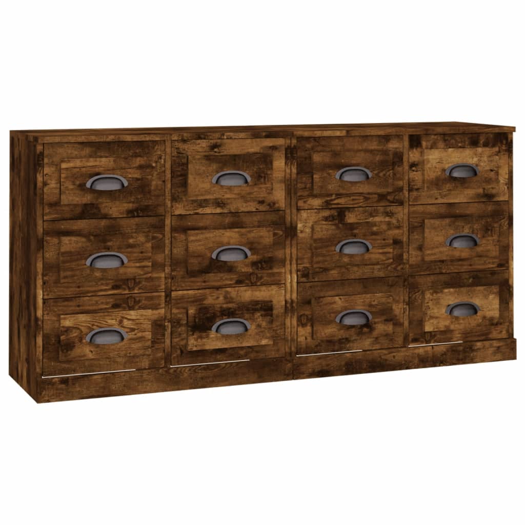 Aparador - Mueble de almacenamiento 2 uds 70 Marrón