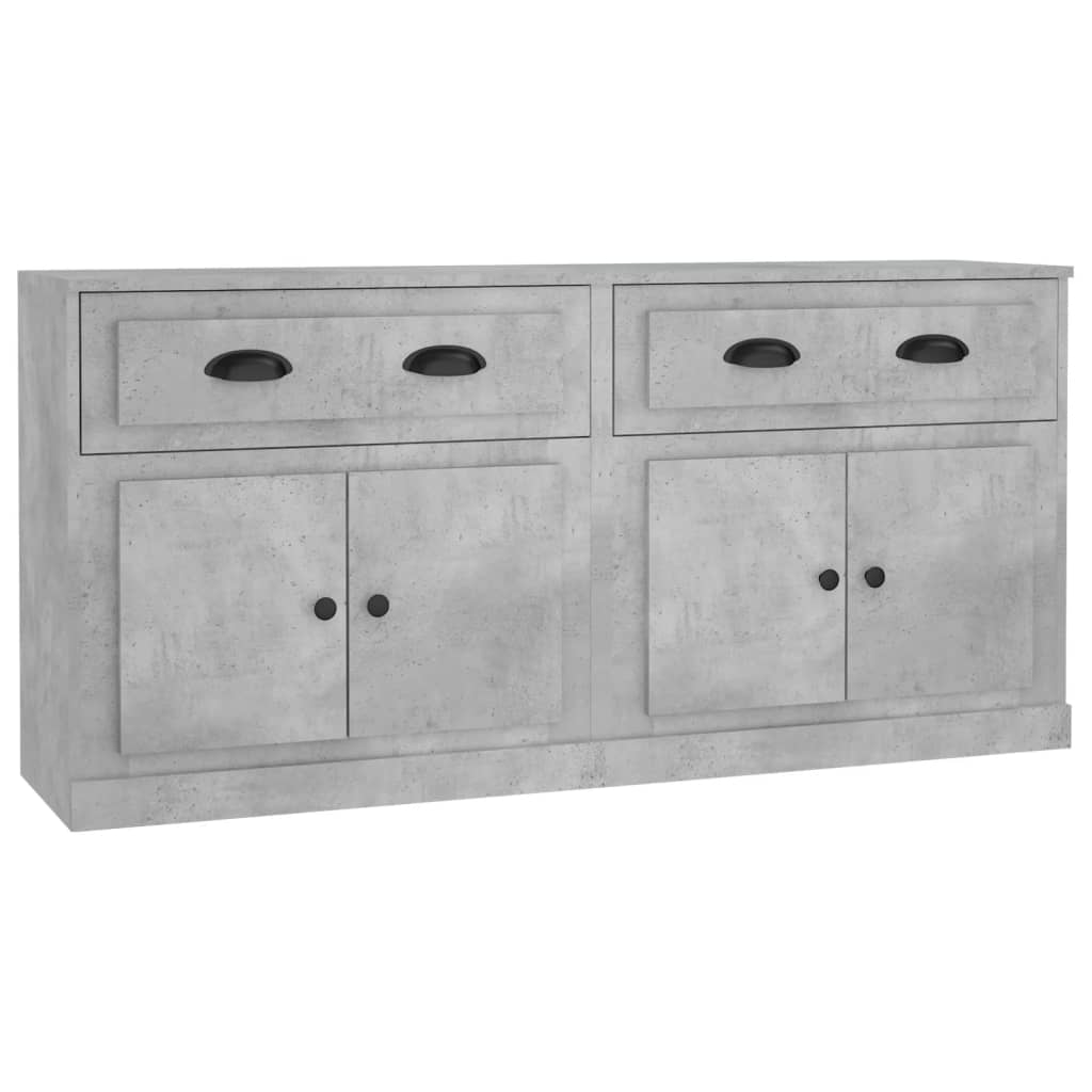 Aparador - Mueble de almacenamiento 2 uds 70 Gris