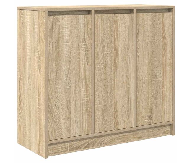 Aparador - mueble de almacenamiento roble sonoma 85x34x76 cm madera de ingeniería es5055