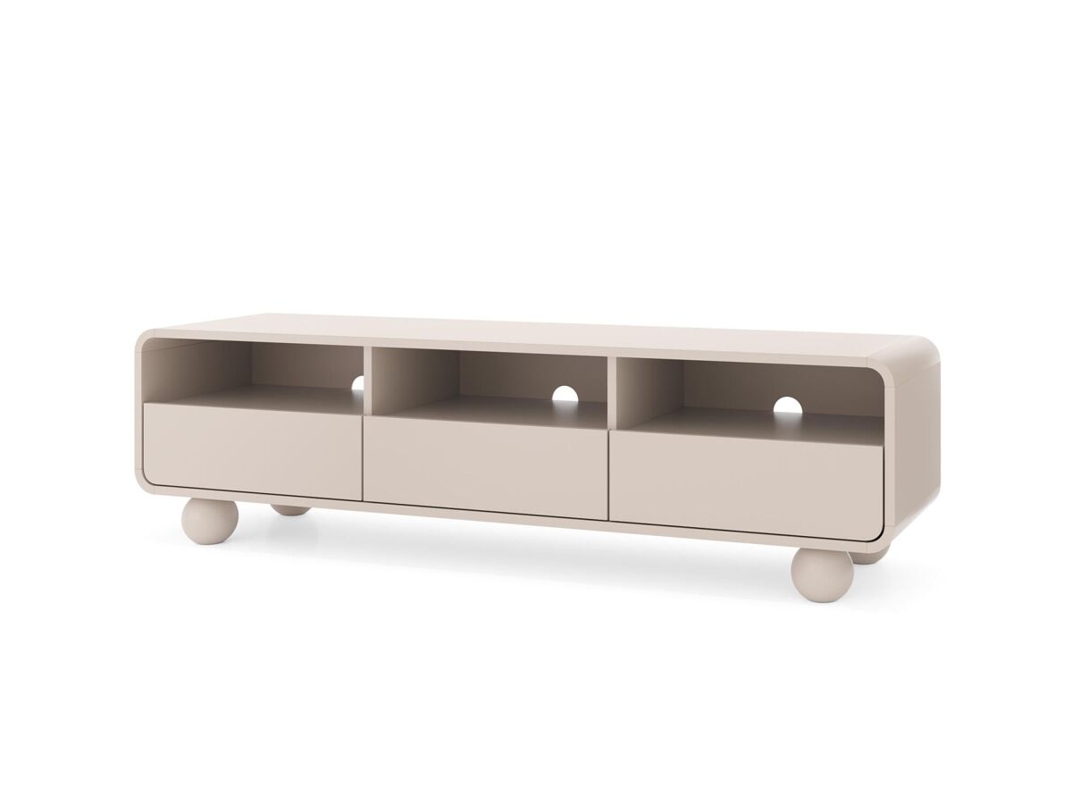 Mueble de tv albion 160x39x44 beige