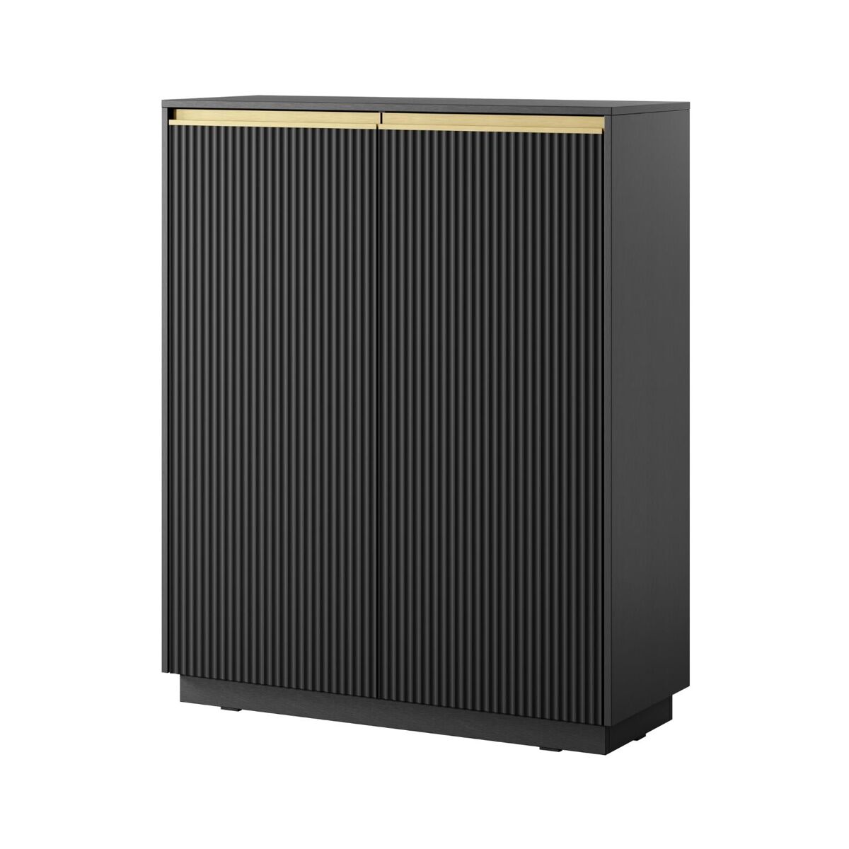 Aparador royal 104x39x127 negro, dorado