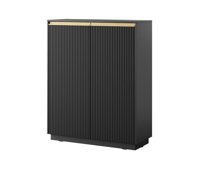 Aparador royal 104x39x127 negro, dorado
