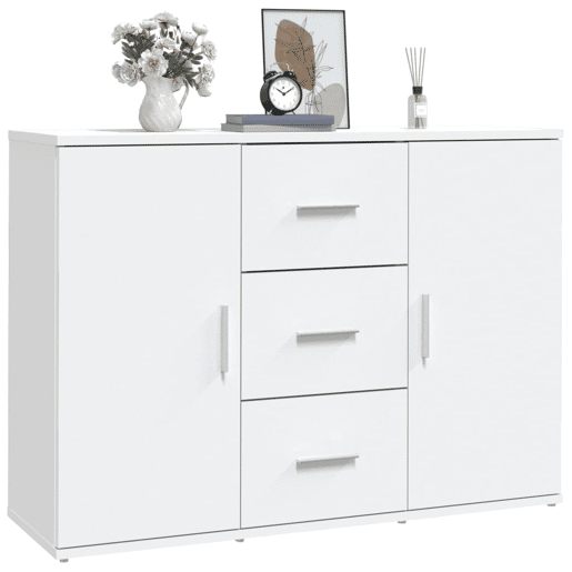 Aparador - Bufete - Móvei de apoio 91x29,5x65 cm derivados de madeira branco pt2440