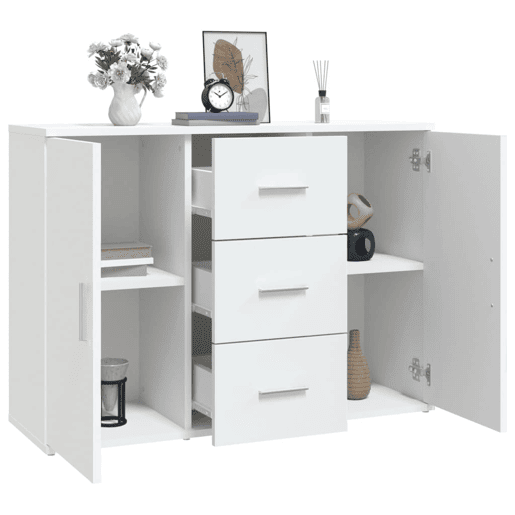 Aparador - Bufete - Móvei de apoio 91x29,5x65 cm derivados de madeira branco pt2440