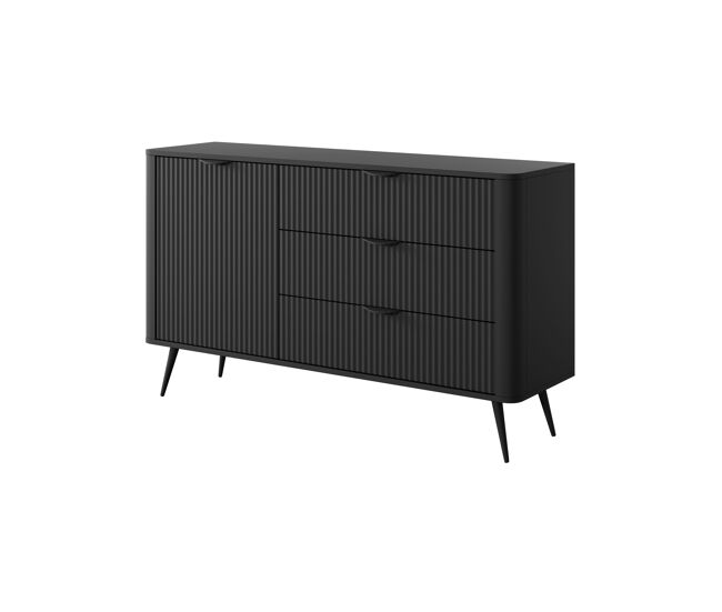 Aparador lante 138x38x81 negro