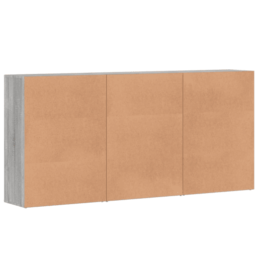 Aparadores - Bufetes - Móveis de apoio 3 pcs 60x31x84 cm derivados madeira cinzento sonoma pt5324