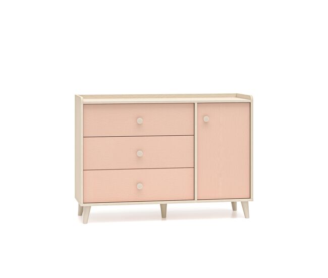 Aparador mevel 120x40x85 rosa