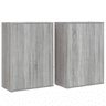 Aparadores - Bufetes - Móveis de apoio 2 pcs 60x31x84 cm derivados madeira cinzento sonoma pt5198