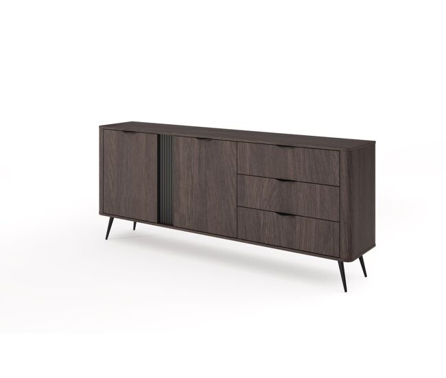 Aparador veris 195x38x81 marrón