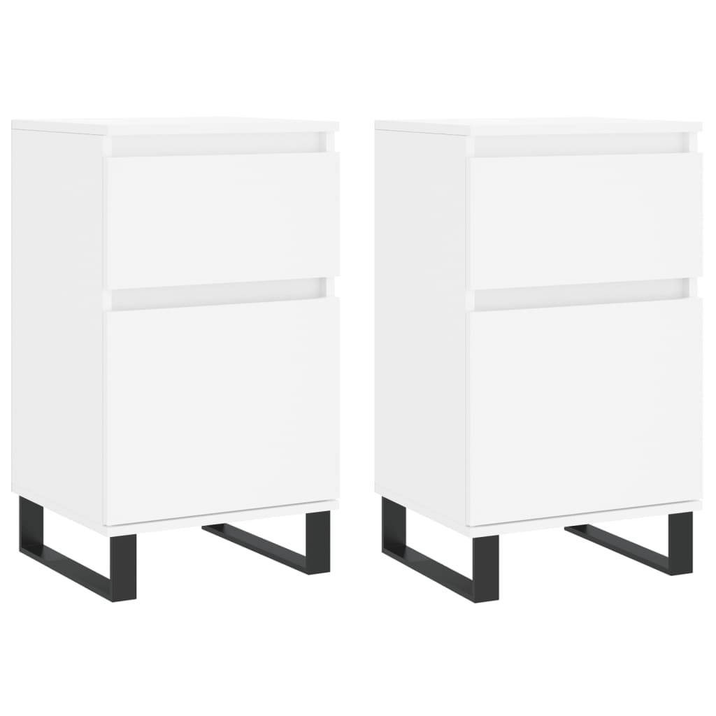 Aparador - Mueble de almacenamiento 2 uds 40 Blanco