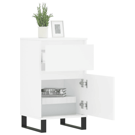 Aparadores - Bufetes - Móveis de apoio 2 pcs 40x35x70 cm derivados de madeira branco pt5173 Aparadores - Bufetes - Móveis de apoio 2 pcs 40x35x70 cm derivados de madeira branco pt5173