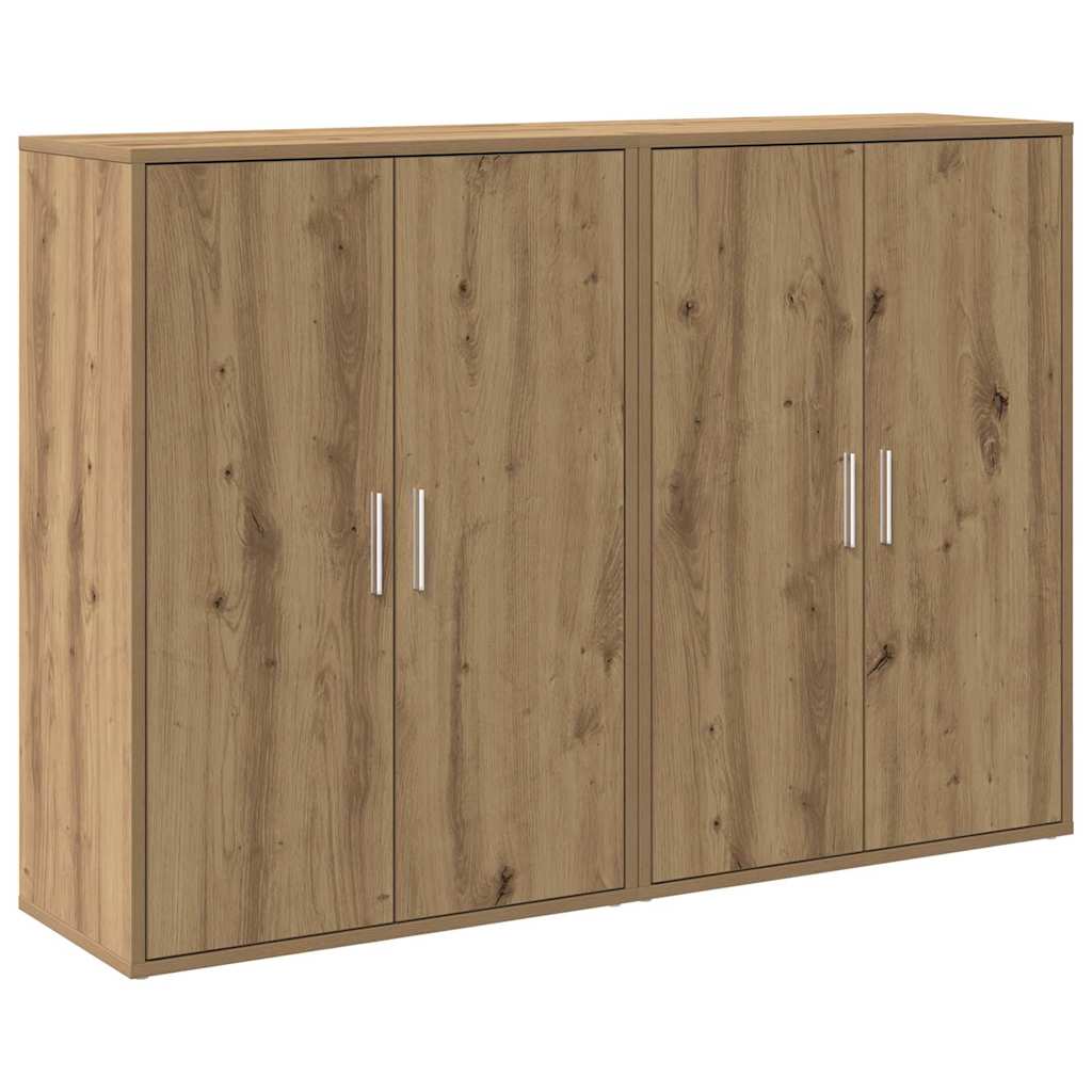 Aparador - Mueble de almacenamiento 2 uds 60 Roble Artisan