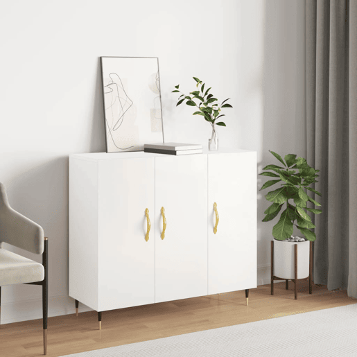 Aparador - Bufete - Móvei de apoio 90x34x80 cm derivados de madeira branco pt3214