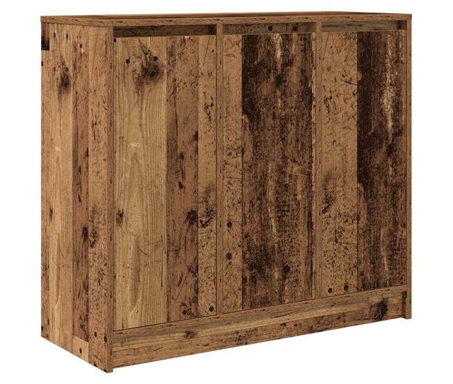 Aparador - mueble de almacenamiento de madera vieja 85x34x76 cm madera de ingeniería es4034