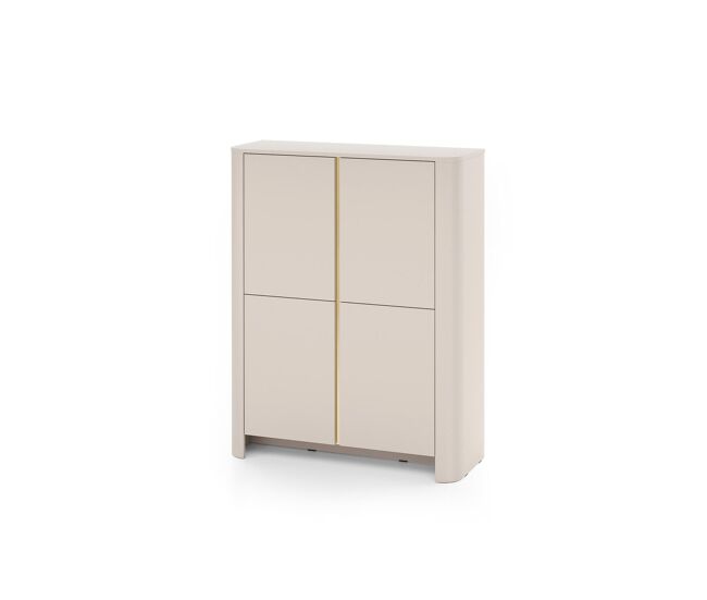 Aparador bari 103x39x132 beige