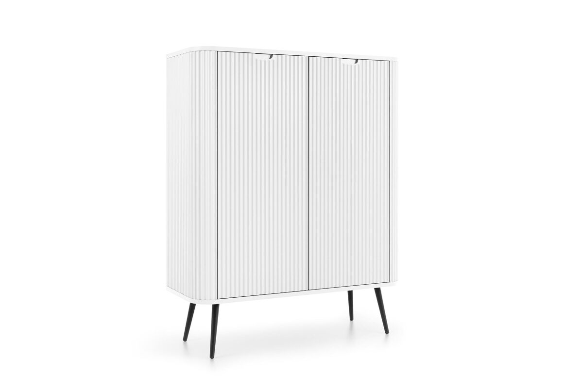 Aparador zova 103x39x129 blanco, negro