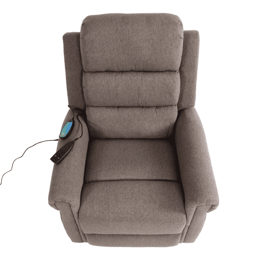 Poltrona relaxante com função reclinável função de massagem com assistência de elevação função de aquecimento tecido cinza escuro 04_0006893