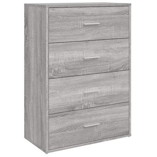 Aparadores - Bufetes - Móveis de apoio 2 pcs 60x31x84 cm derivados madeira cinzento sonoma pt5199