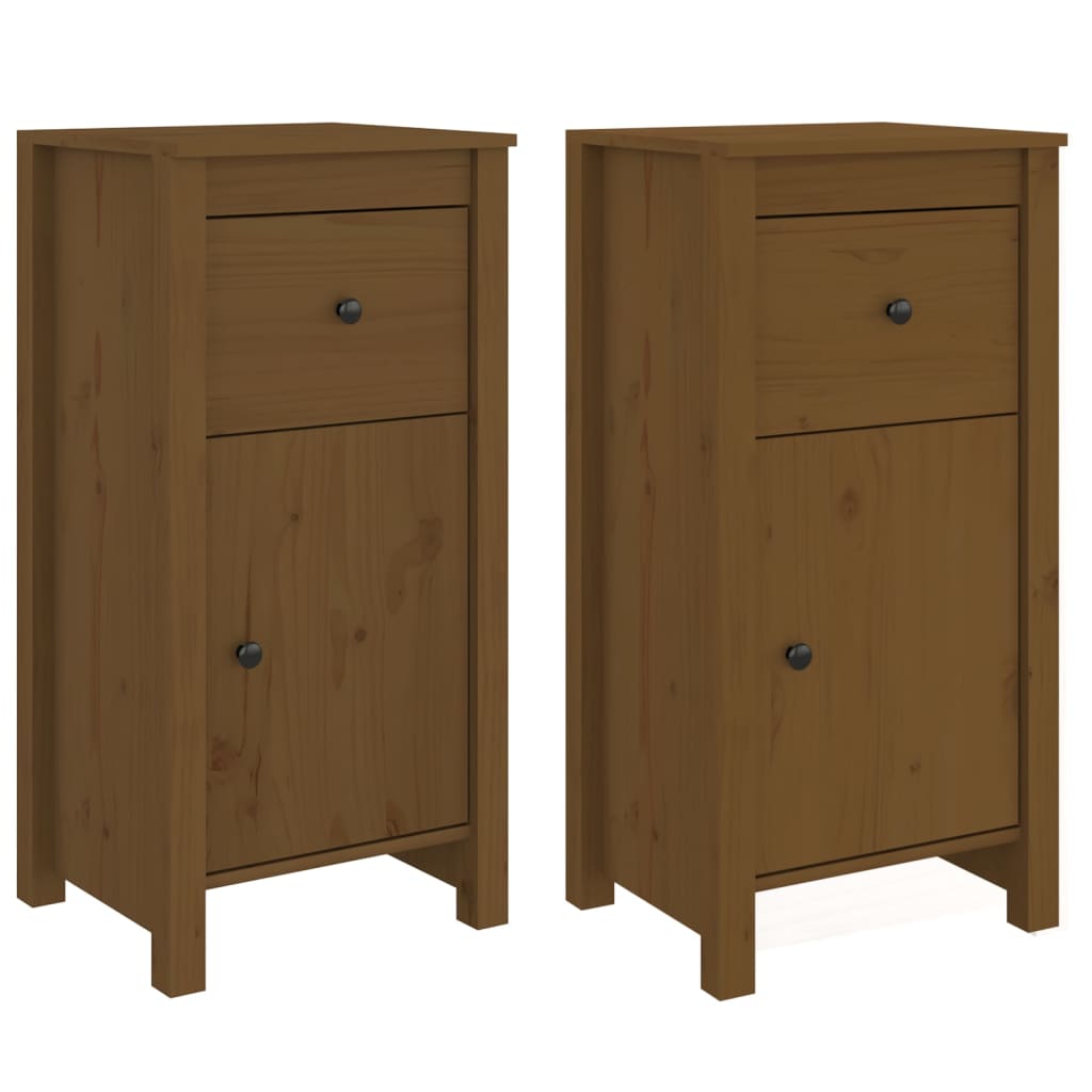 Aparador - Mueble de almacenamiento 2 uds 40 Marrón