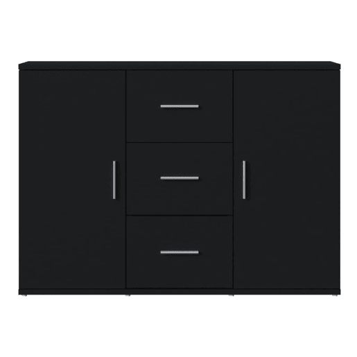 Aparador - Bufete - Móvei de apoio 91x29,5x65 cm derivados de madeira preto pt2979