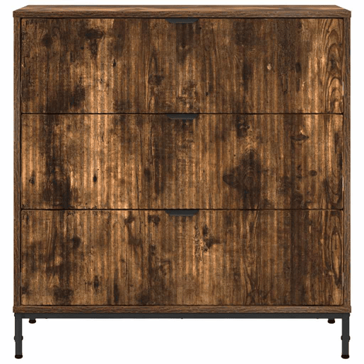 Bufete - Móvei de apoio Carvalho Defumado 79,5 x 33 x 82 cm Madeira processada pt4857