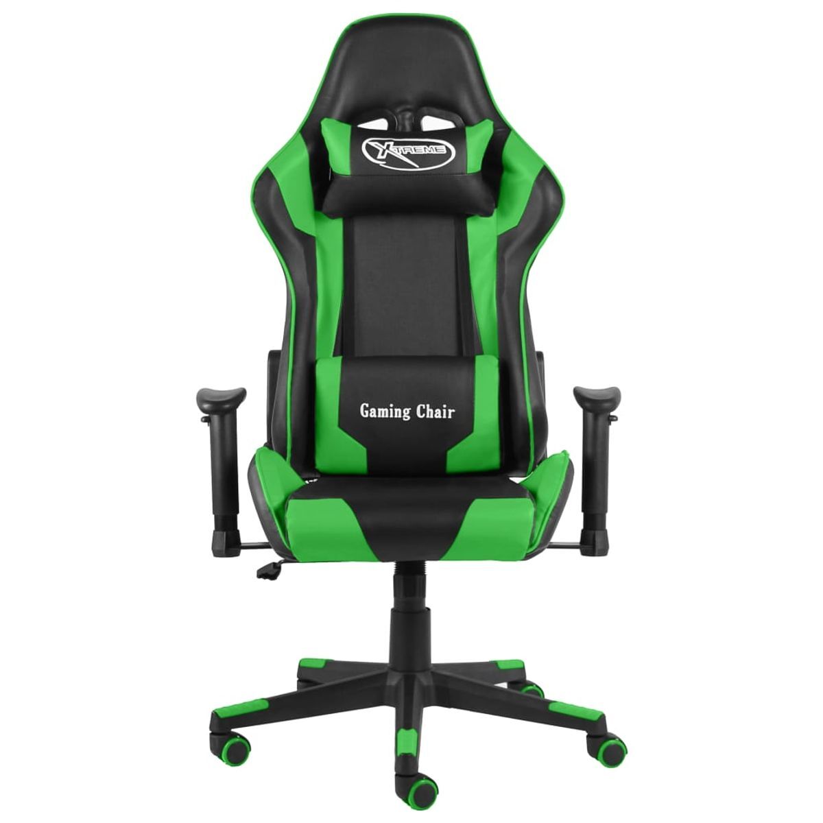 Silla gaming kenssi altura ajustable reclinable verde 123-133x68x69 cm