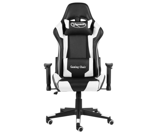 Silla gaming kenssi altura ajustable reclinable blanco 123-133x68x69 cm
