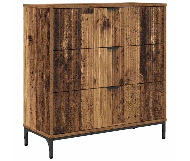 Aparador - mueble de almacenamiento madera vieja 79,5 x 33 x 82 cm madera de ingeniería es4724