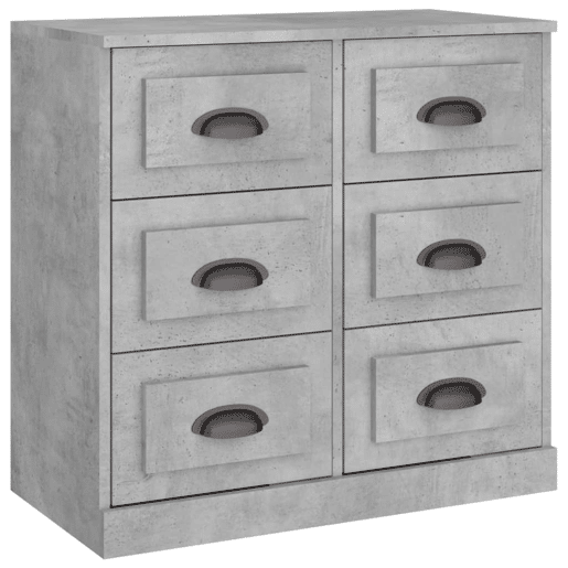 Aparadores - Bufetes - Móveis de apoio 2 pcs derivados de madeira cinzento cimento pt5120