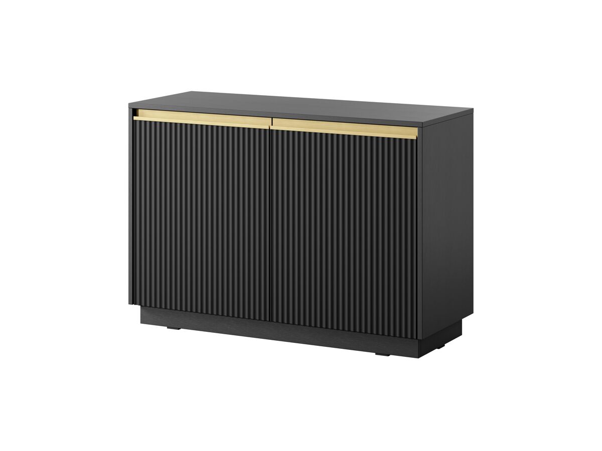 Aparador royal 104x39x72 negro, dorado