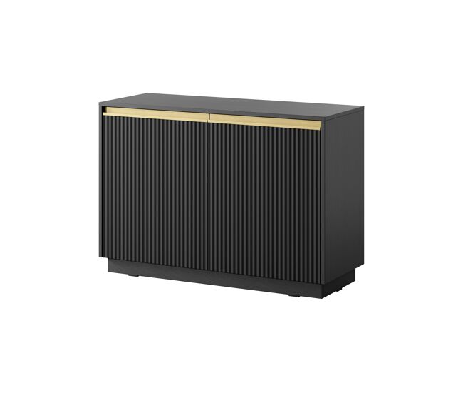 Aparador royal 104x39x72 negro, dorado