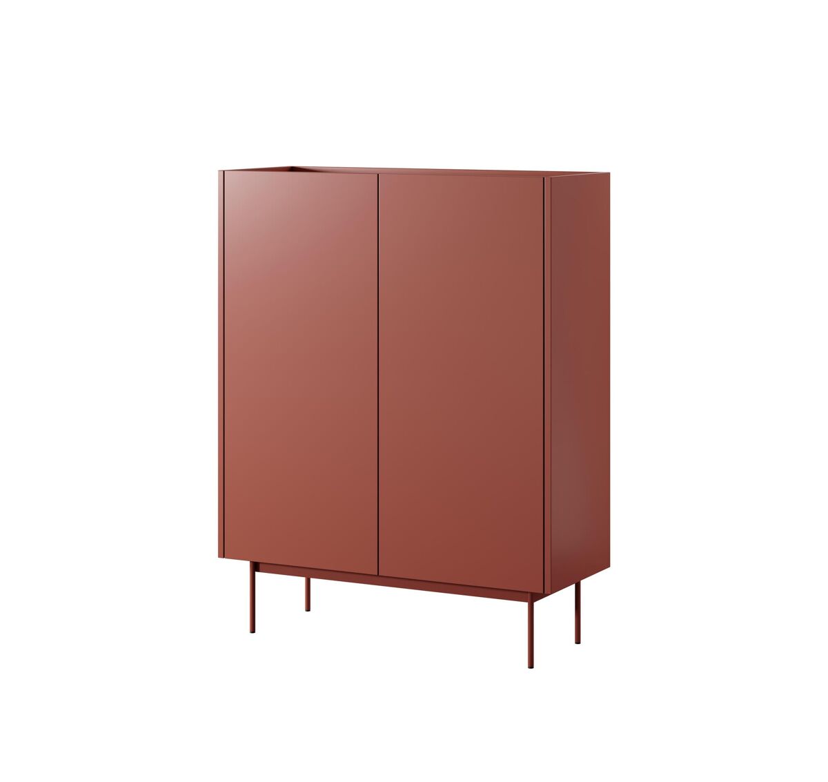 Aparador color 97x37x122 rojo