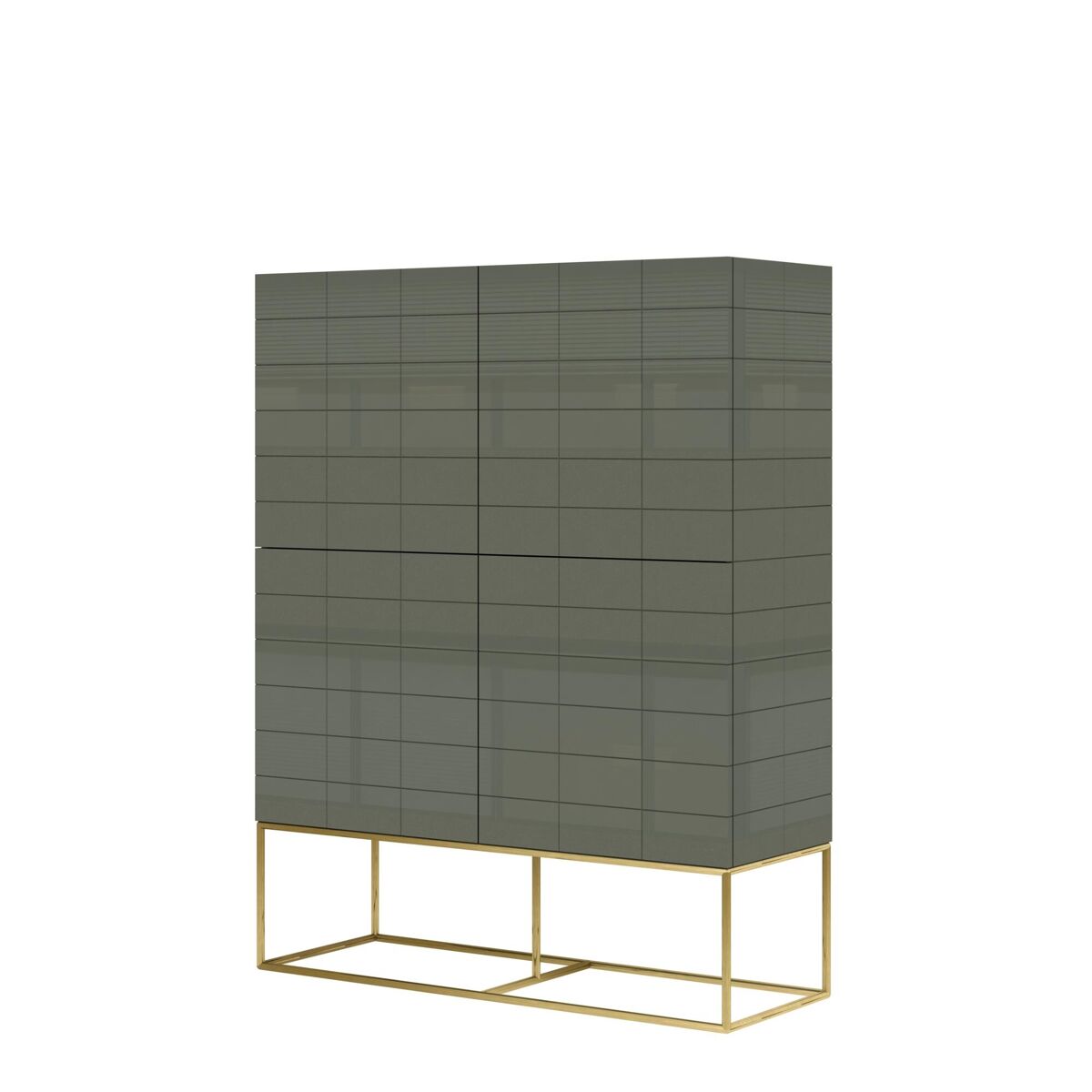 Aparador rose hill 110x40x140 verde