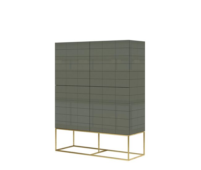 Aparador rose hill 110x40x140 verde