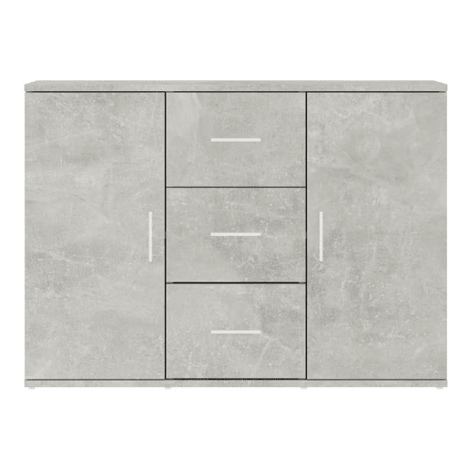 Aparador - Bufete - Móvei de apoio 91x29,5x65 cm derivados de madeira cinza cimento pt2852