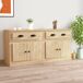Aparador - Mueble de almacenamiento 2 uds 70 Aparador - Mueble de almacenamiento 2 uds 70 Blanco