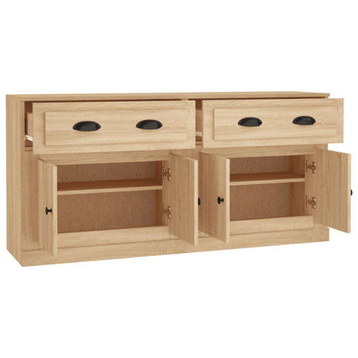 Aparadores - Bufetes - Móveis de apoio 2 pcs derivados de madeira carvalho sonoma pt5088