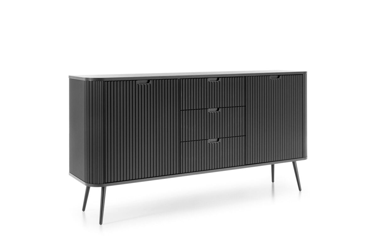 Aparador zova 168x39x87 negro