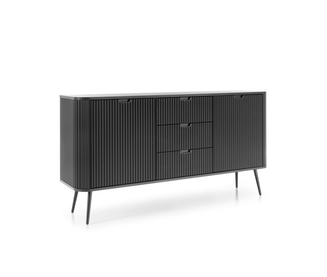 Aparador zova 168x39x87 negro