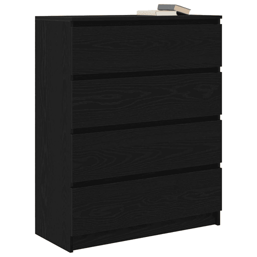 Aparador - Bufete - Móvei de apoio 80x35x99 cm derivados de madeira carvalho preto pt3830