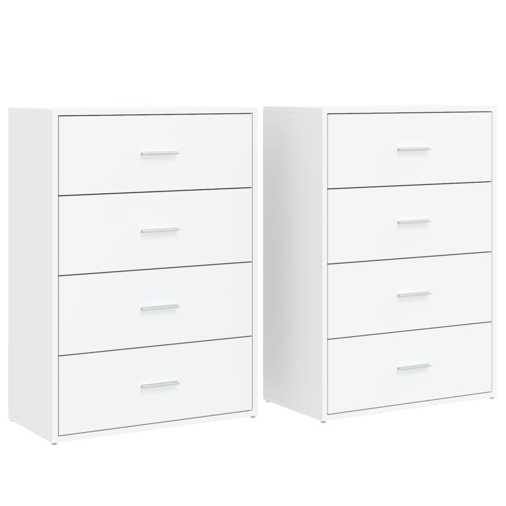 Aparador - Mueble de almacenamiento 2 uds 60 Blanco