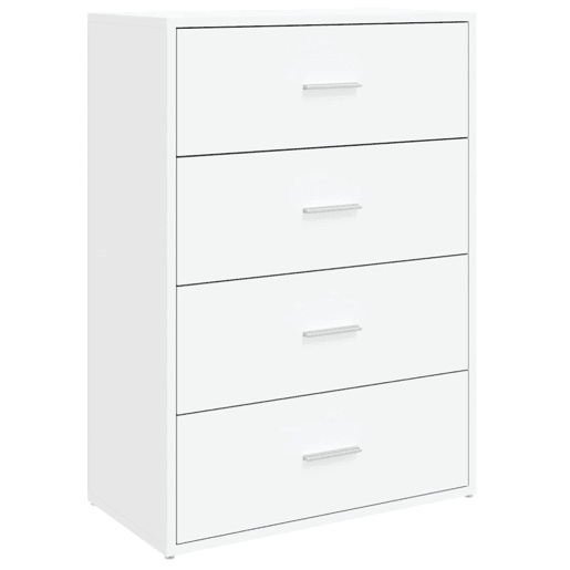 Aparadores - Bufetes - Móveis de apoio 2 pcs 60x31x84 cm derivados de madeira branco pt5263