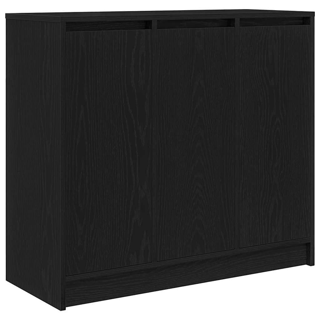 Aparador - Mueble de almacenamiento 85 Negro/ Madera